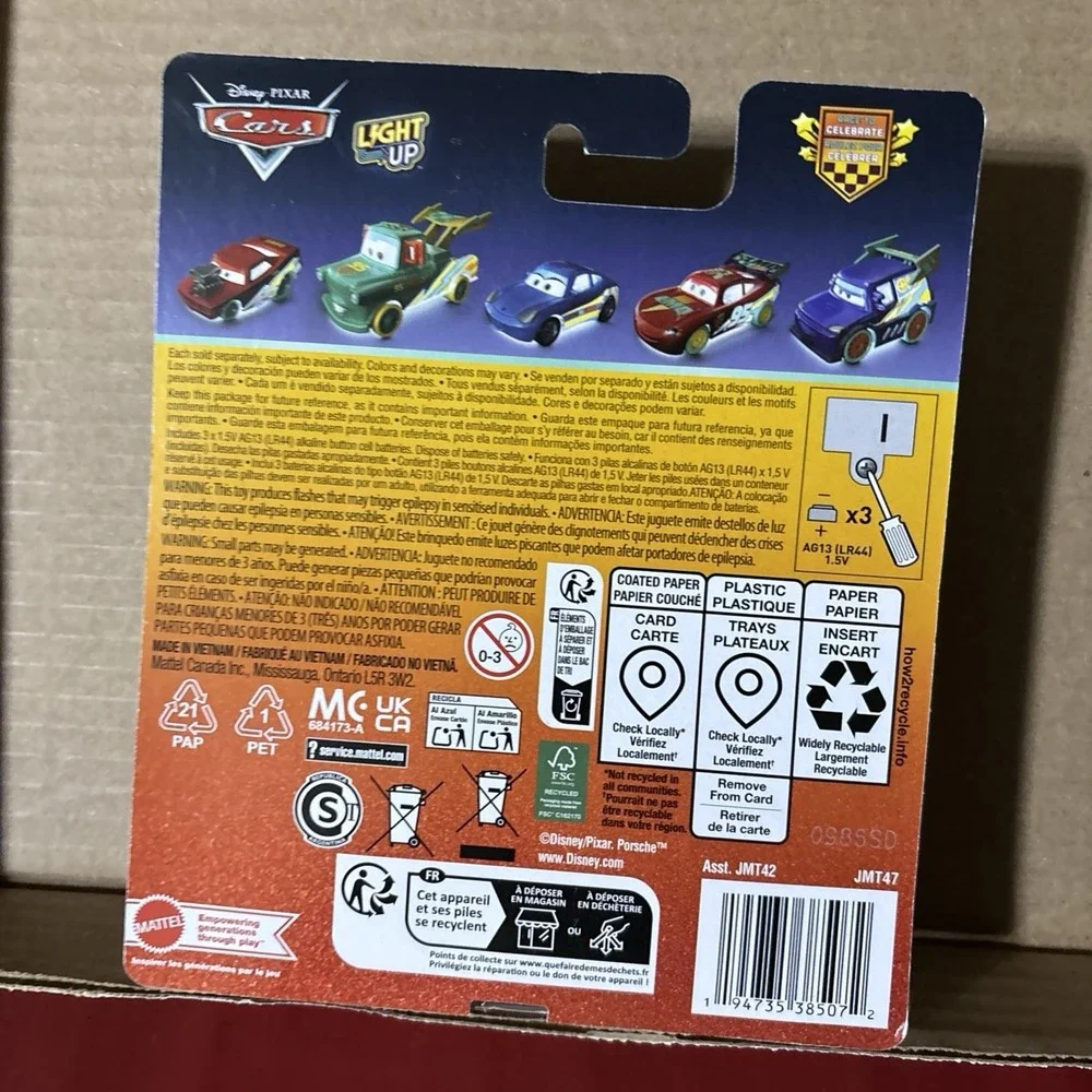 Disney Pixar Cars Light Up - Race To Celebrate - Wingo